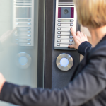 Someone using access control system