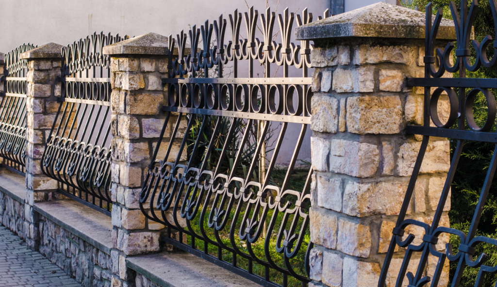 wrought iron fence