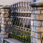 wrought iron fence